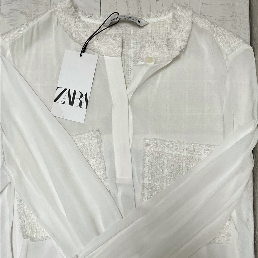 NWT ZARA Tweed Long Sleeve